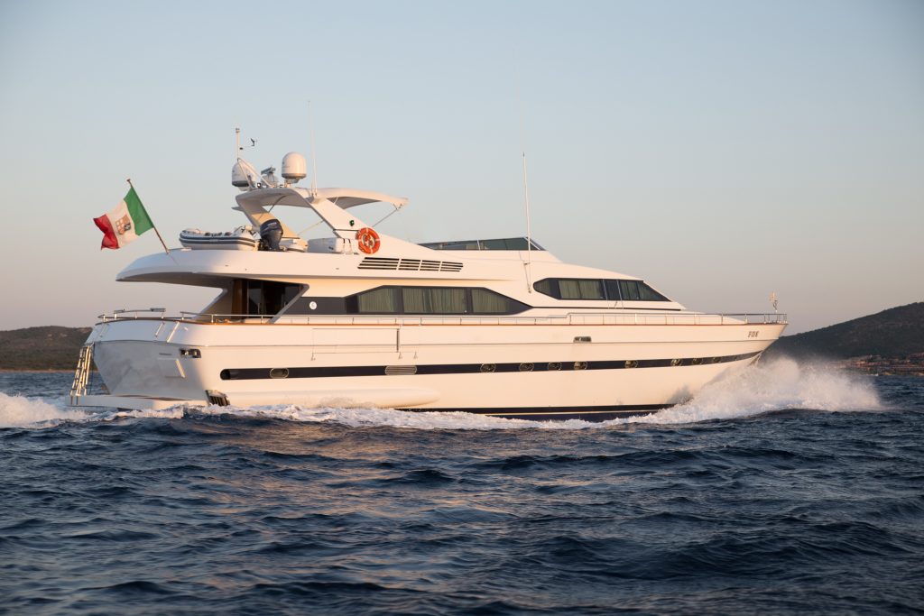 Luxury Charter Motor Yacht PIERPAOLO IV, built in 1994 by Costruzioni Navali del Tigullio