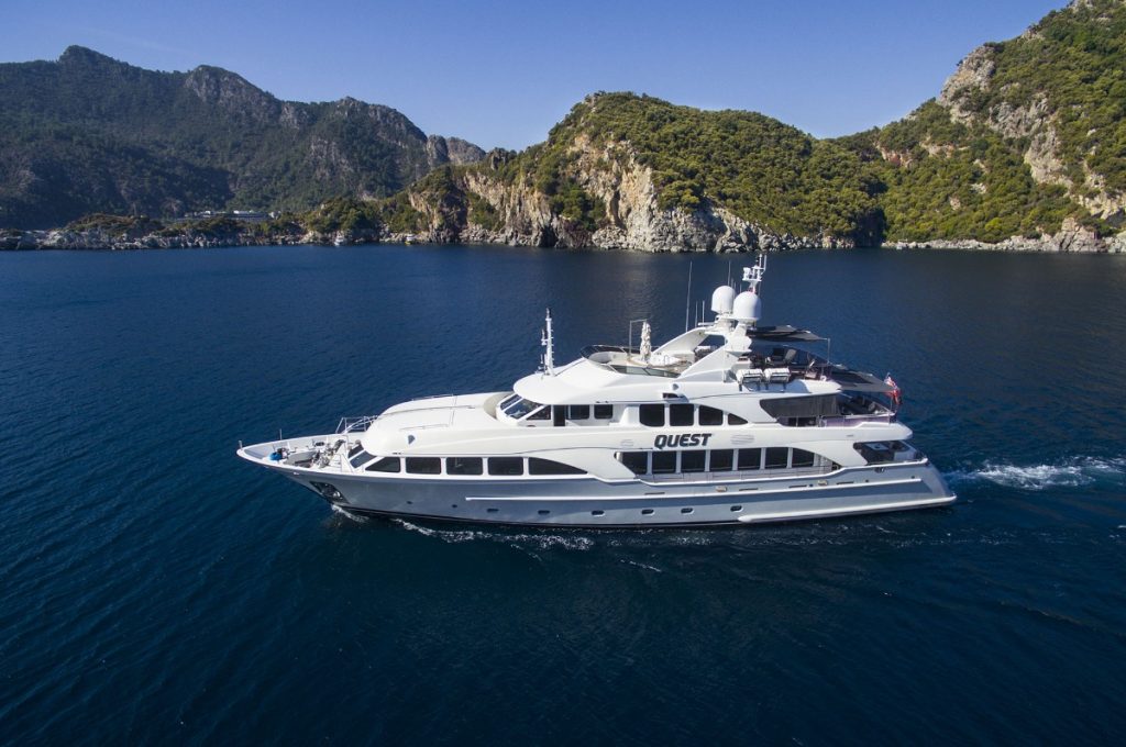 Luxury Charter Motor Yacht QUEST R, built in 2008 by Benetti