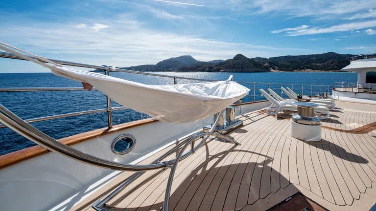 Chilling area of the boat Navigating in Luxury: marrying elegance with the latest design technology