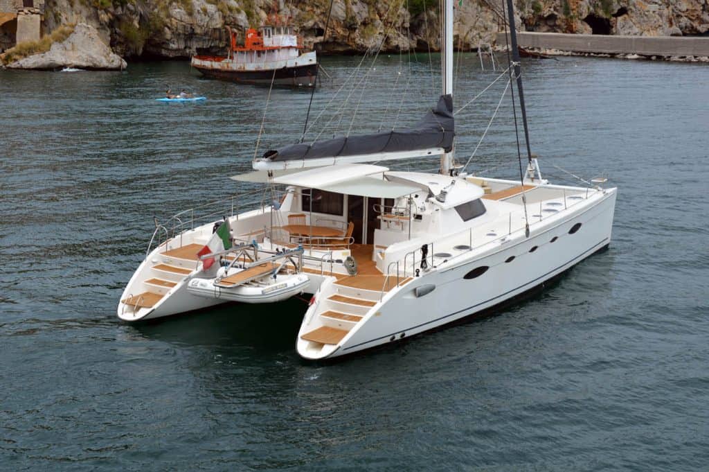 Whale Sailing Yacht in blue sea