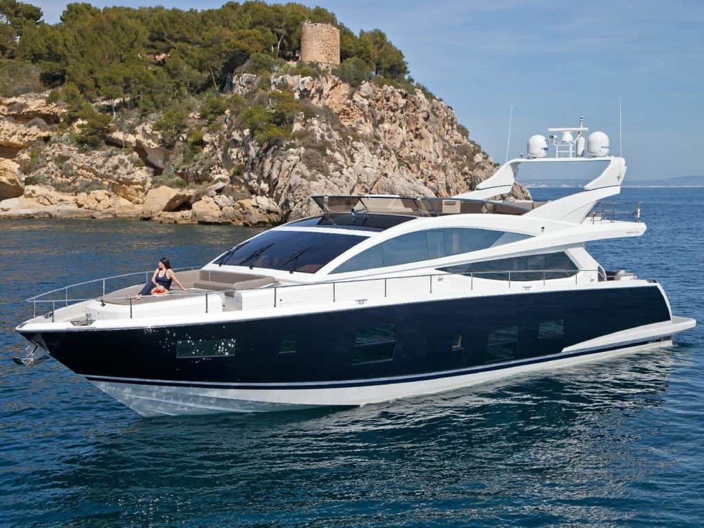 Girl chilling on Yacht