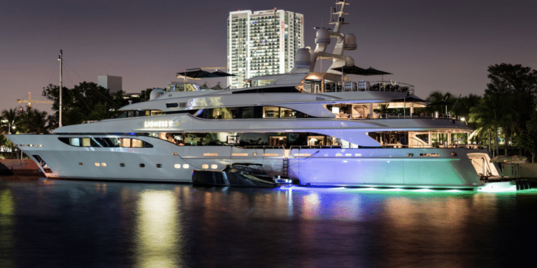Anniversary on a yacht