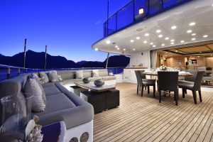 Evening on the boat