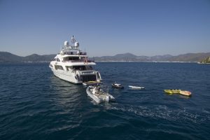 Luxury Charter Motor Yacht QUEST R on water body