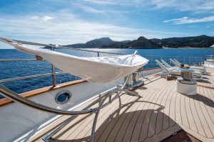 Chilling area of the boat Navigating in Luxury: marrying elegance with the latest design technology