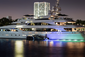 Anniversary on a yacht